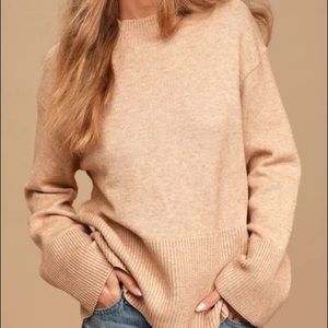 NEW Lulus Loving the cozy life ribbed sweater